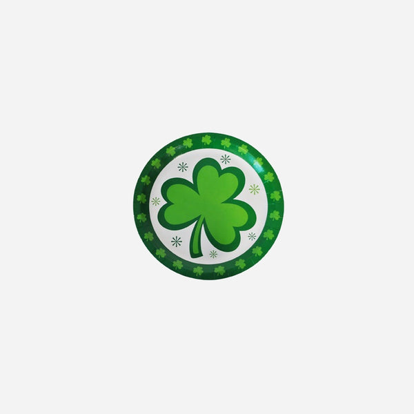 Lot de 8 assiettes en carton Saint Patrick 23 cm