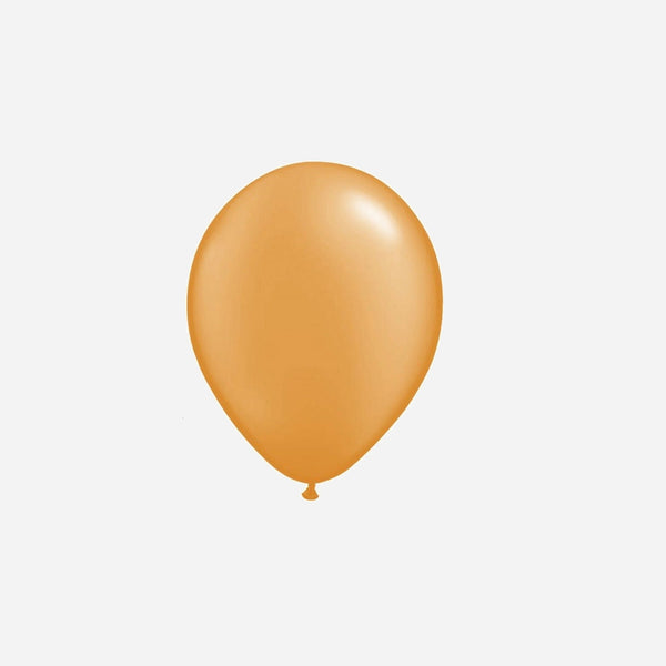 Ballon latex métallisé or 29 × 40 cm