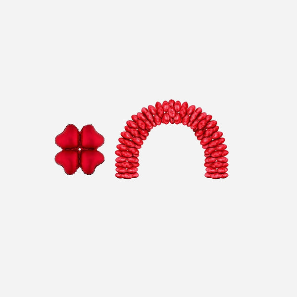 Lot de 10 ballons coeurs rouge 43 cm pour arche
