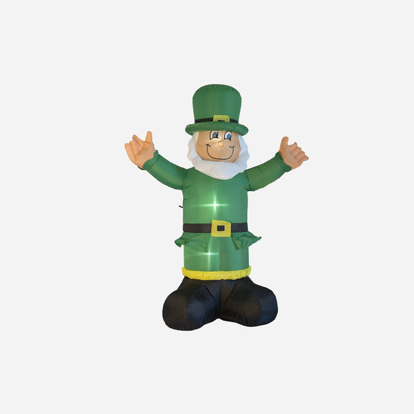Leprechaun Saint Patrick Irlande gonflable Led's 1,8 m 220v