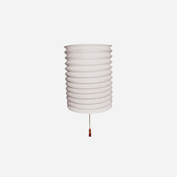 Lampion avec porte bougie blanc 16 × 28 cm