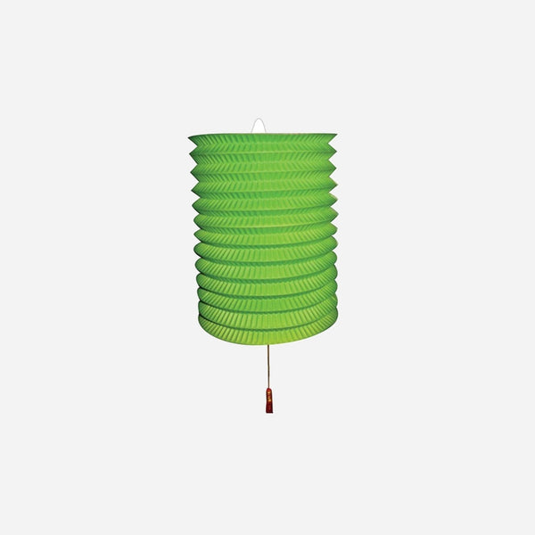 Lampion avec porte bougie vert 28 cm