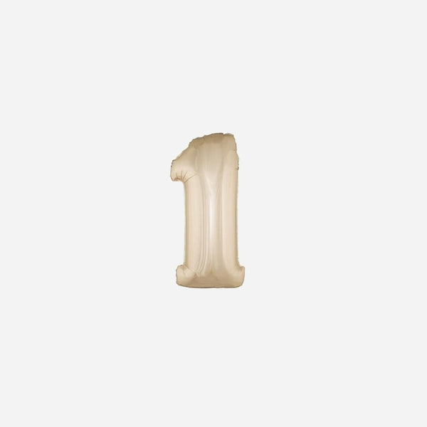 Ballon chiffre "1" en aluminium 1 m