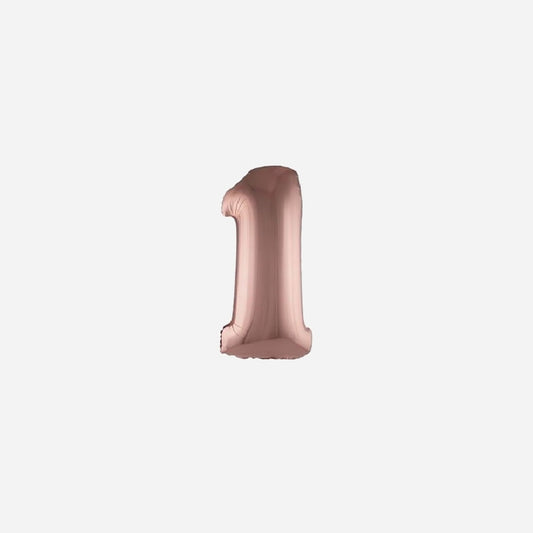 Ballon chiffre "1" en aluminium 1 m