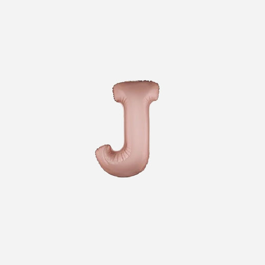 Ballon lettre "J" en aluminium 1 m