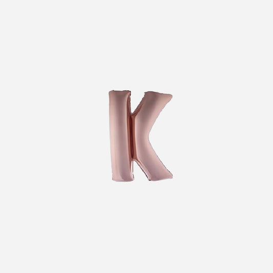 Ballon lettre "K" en aluminium 1 m