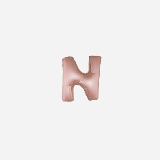 Ballon lettre "N" en aluminium 1 m