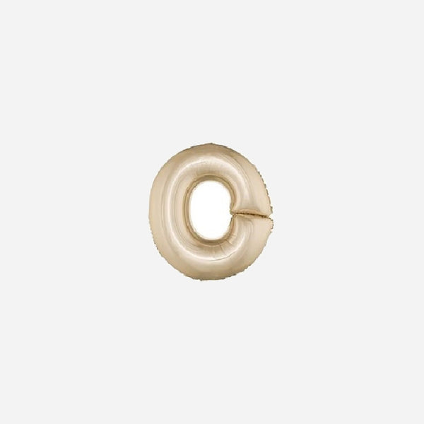 Ballon lettre "O" en aluminium 1 m