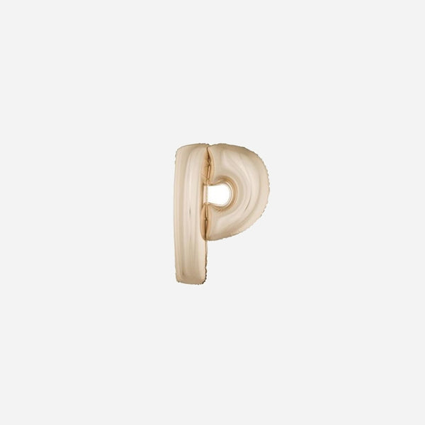 Ballon lettre "P" en aluminium 1 m