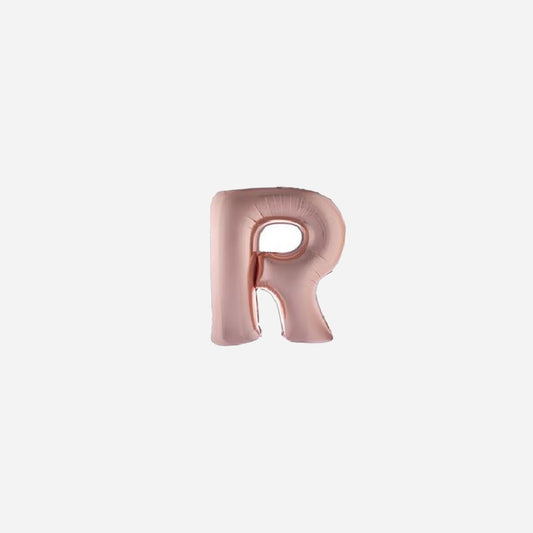 Ballon lettre "R" en aluminium 1 m