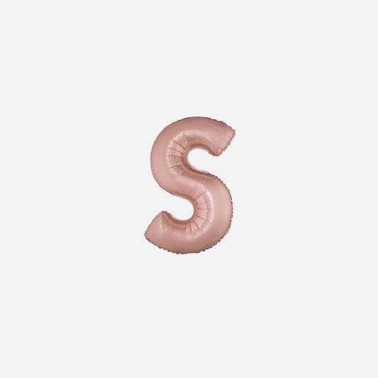 Ballon lettre "S" en aluminium 1 m