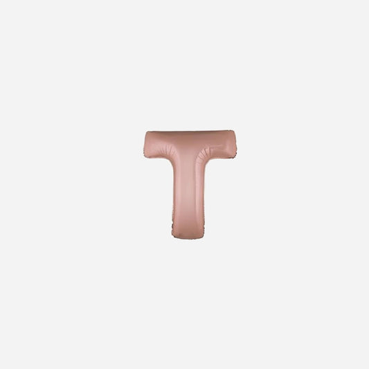 Ballon lettre "T" en aluminium 1 m