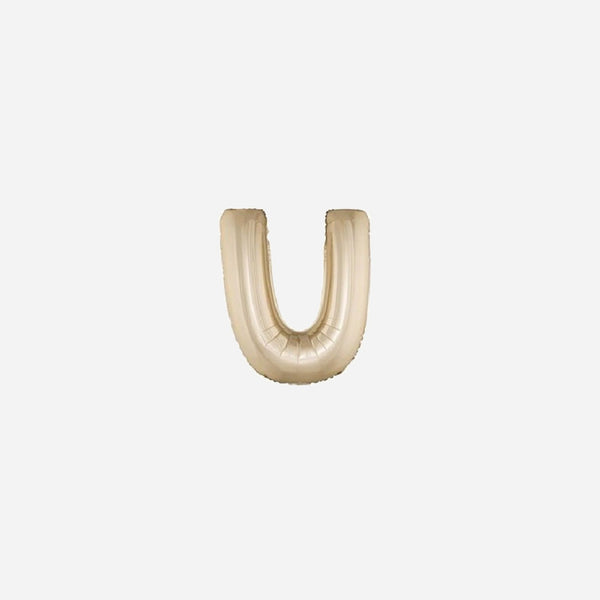 Ballon lettre "U" en aluminium 1 m