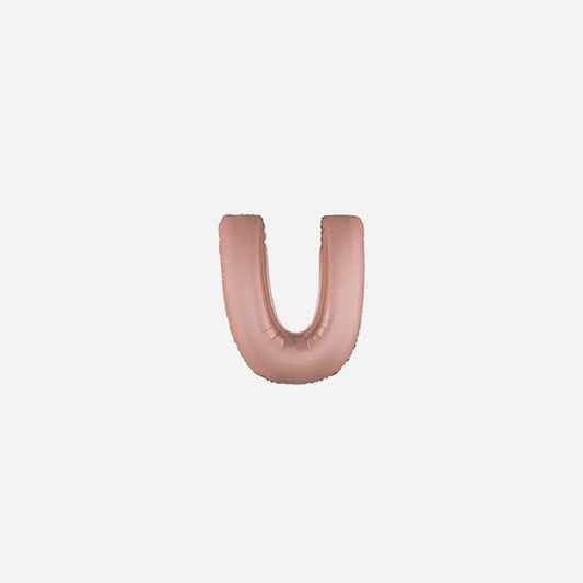 Ballon lettre "U" en aluminium 1 m
