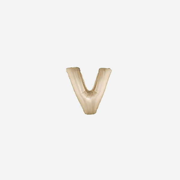 Ballon lettre "V" en aluminium 1 m