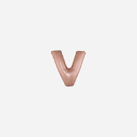 Ballon lettre "V" en aluminium 1 m