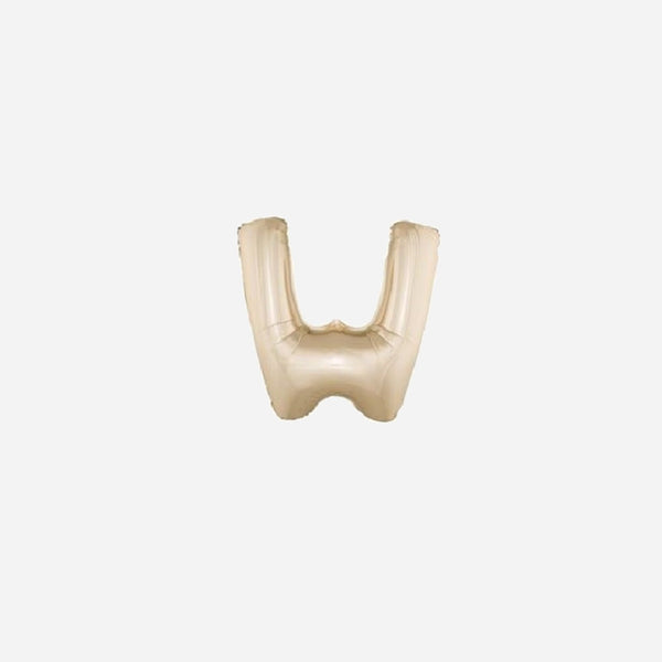 Ballon lettre "W" en aluminium 1 m