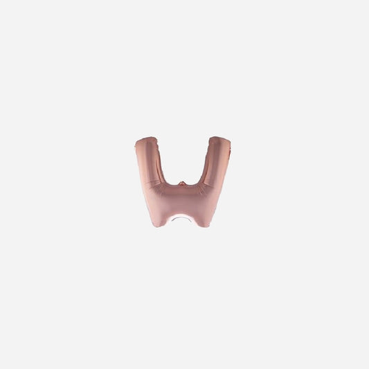 Ballon lettre "W" en aluminium 1 m