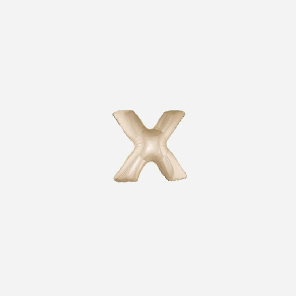 Ballon lettre "X" en aluminium 1 m