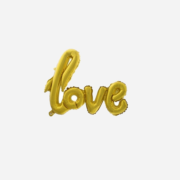 Ballon aluminium love or 100 × 67 cm