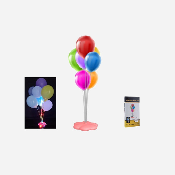 Support rotatif avec 7 sticks LED's à ballons 77 cm