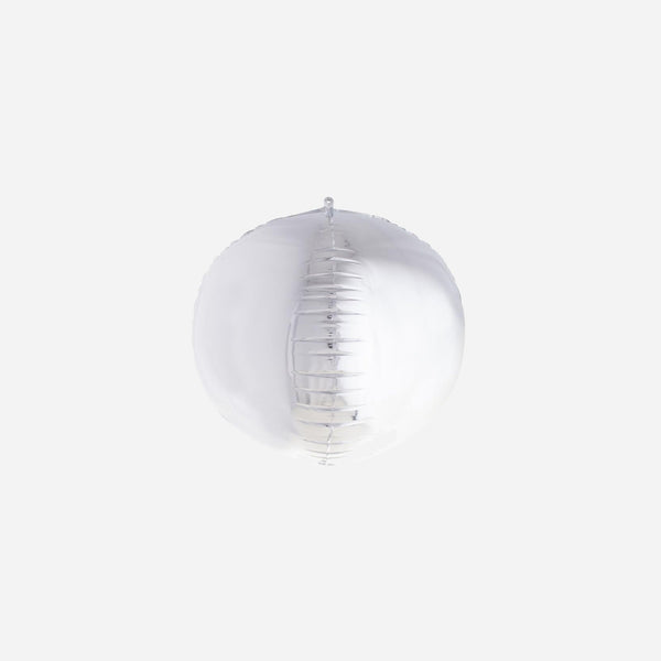 Ballon aluminium 3D rond argent 46 cm