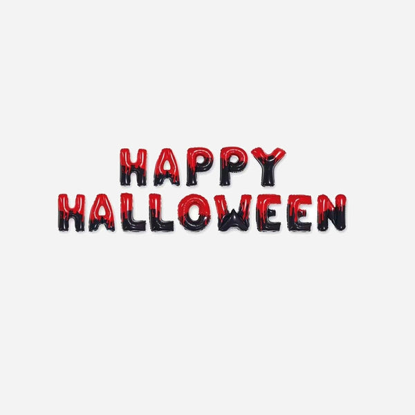 Kit ballons aluminium "happy halloween" 40 cm