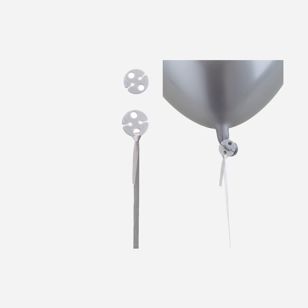 Lot de 100 attaches clips avec ruban pour ballon