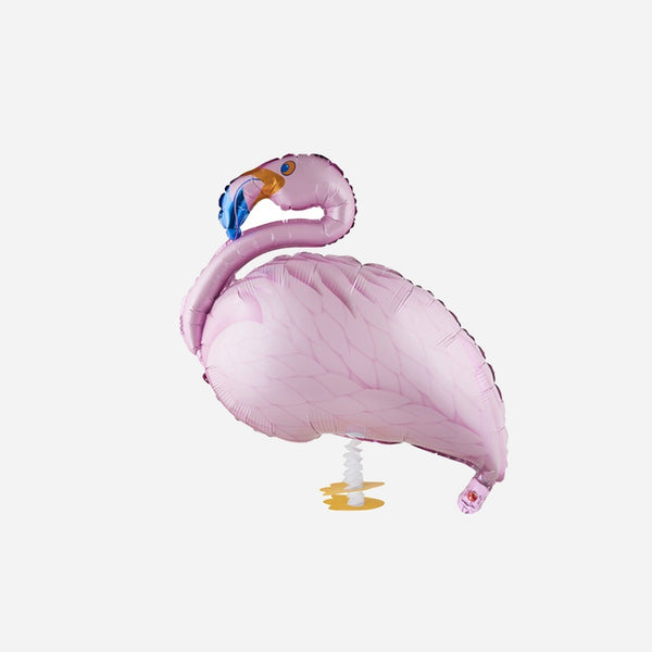 Ballon aluminium mylar flamant rose 66 × 65 cm