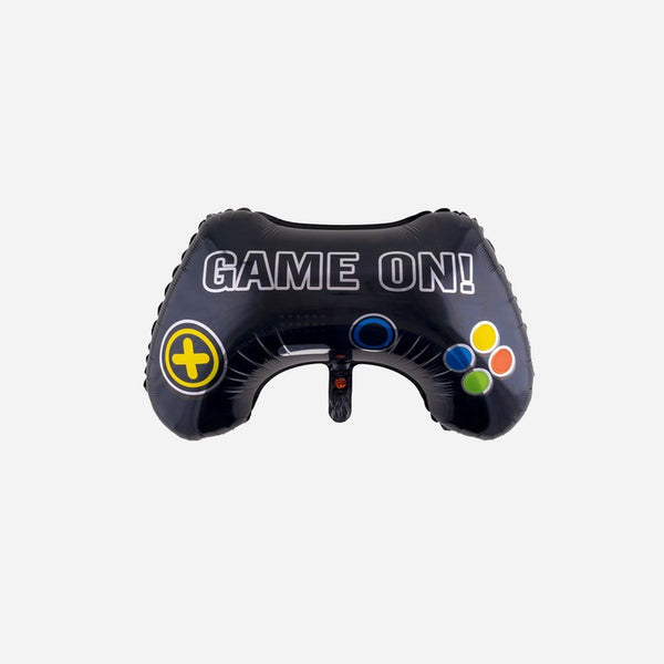 Ballon aluminium manette de jeux noir 68 × 41 cm