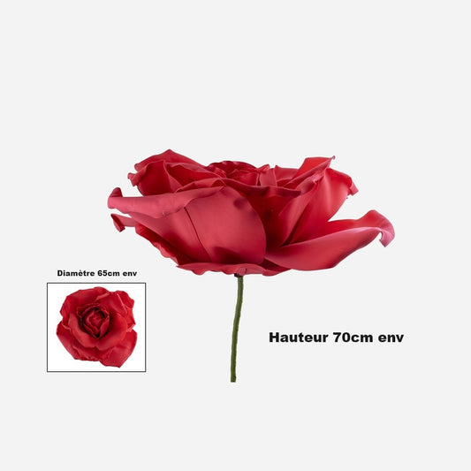 Décoration lounge rose géante 70 × 65 cm