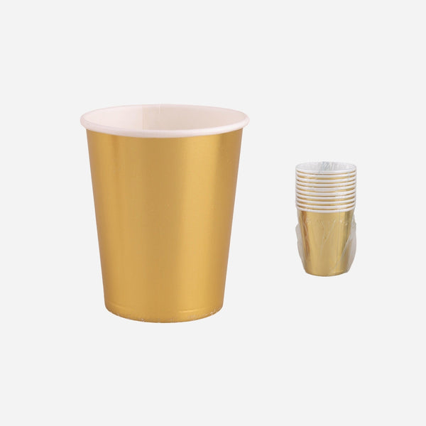 Lot de 8 gobelets en carton 25 cl