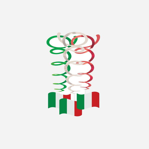 Lot de 3 suspensions spirales italie 70 cm