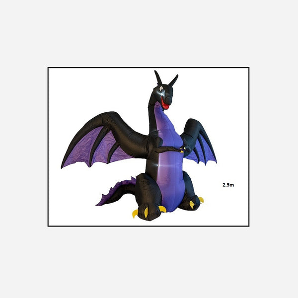 Dragon géant gonflable lumineux avec LED's 220v 2,5 m