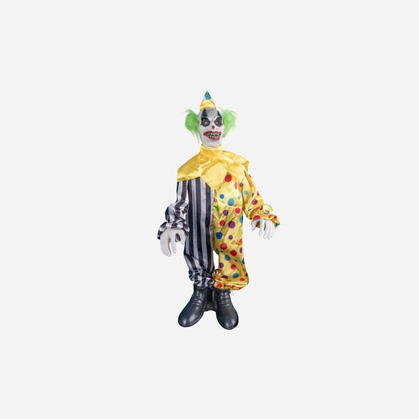 Clown démoniaque lumineux sonore et motorisé 1 m