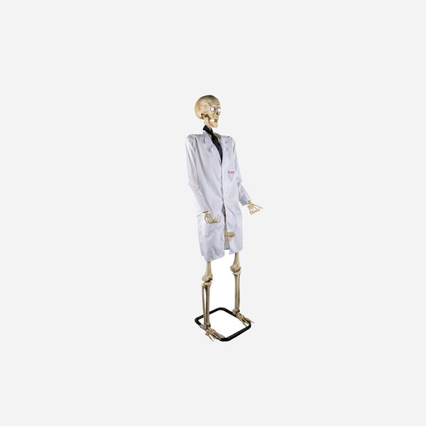 Squelette docteur love lumineux sonore et motorisé 1,52 m
