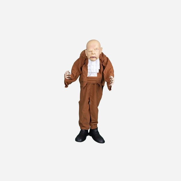 Vieil homme bossu majordome sonore et motorisé 95 cm