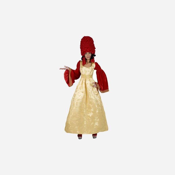 Déguisement baroque Vénitien jaune femme