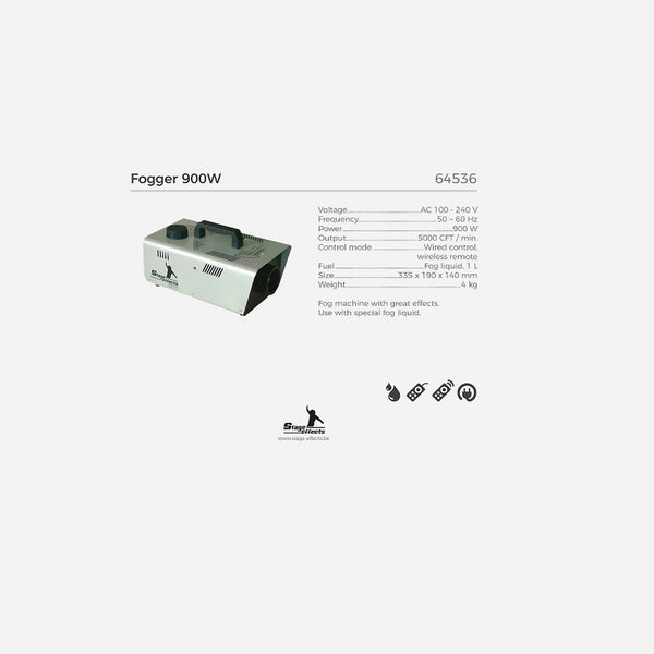 Machine à fumée - Fogger 900W