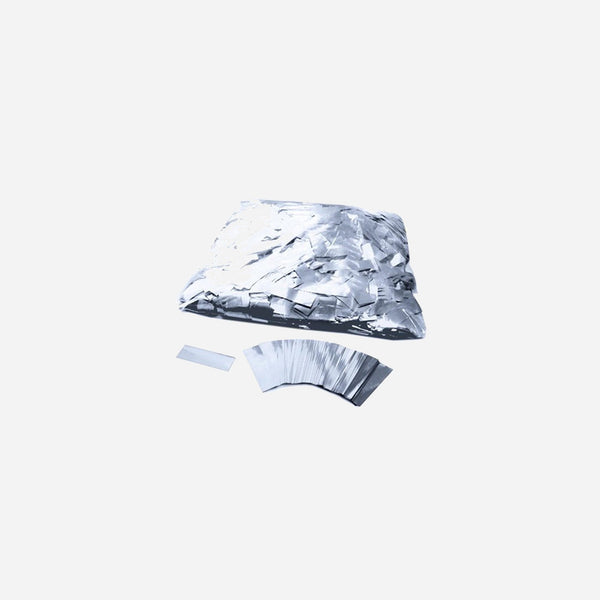Confettis de scène rectangle 1 Kg argent Slowfall