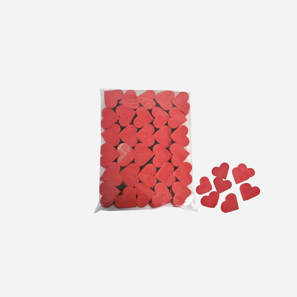 Confettis de scène coeur 1 Kg rouge Slowfall