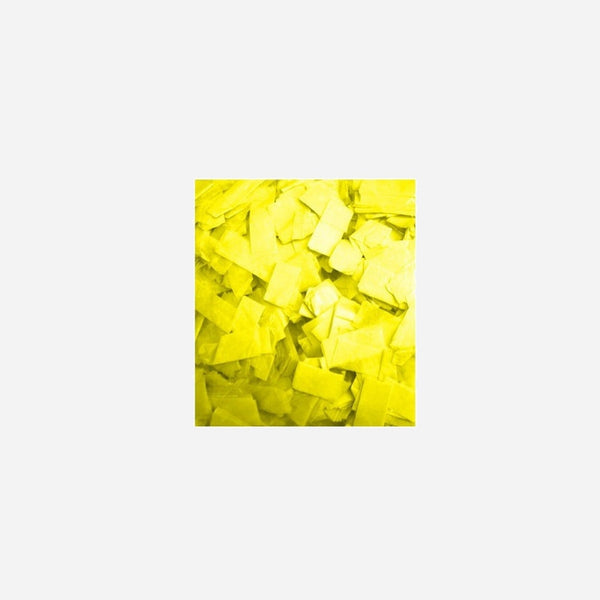 Confettis de scène rectangle 1 Kg jaune Slowfall