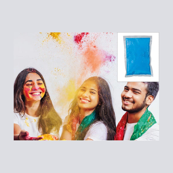 Sachet de poudre Holi bleu 200 g