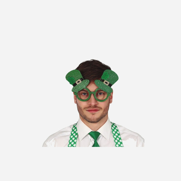 Lunettes gag St Patrick verte adulte