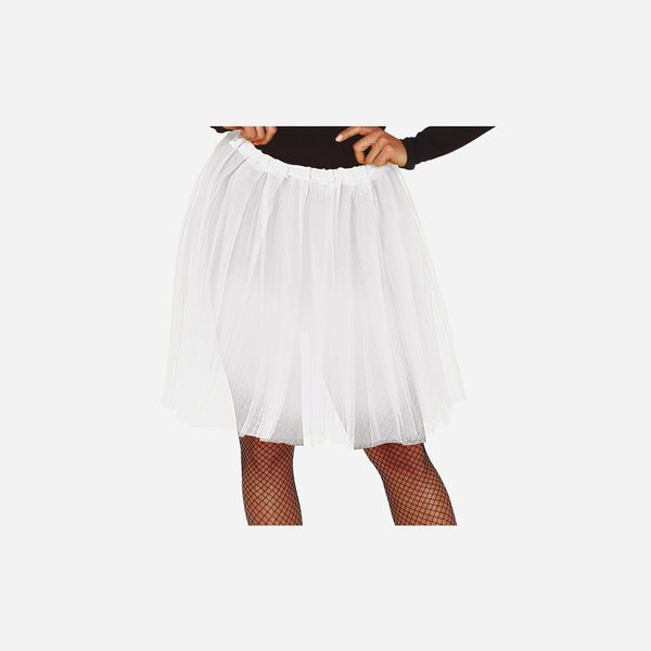 Jupe en tulle tutu blanc adulte 60 cm