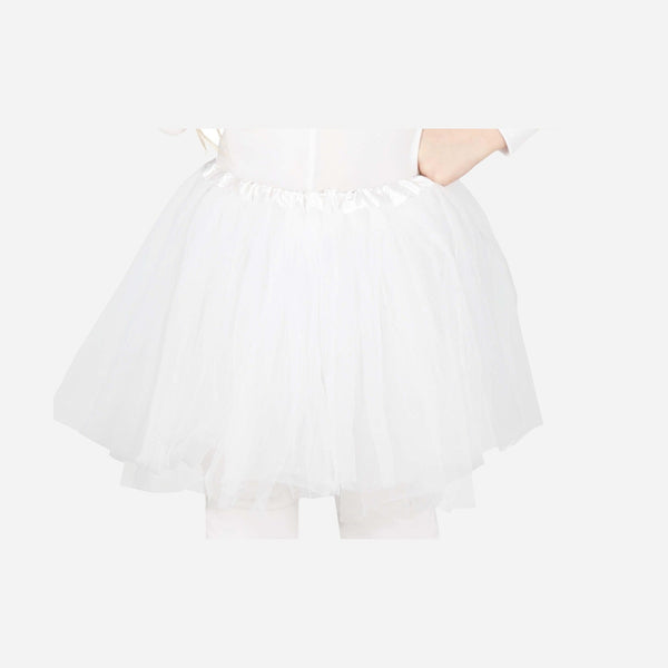 Jupe en tulle tutu pour enfant blanc 30 cm