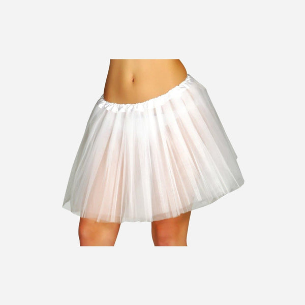 Jupe en tulle tutu blanc adulte 40 cm
