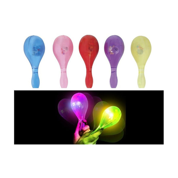 Maracas lumineux assorti 15 cm
