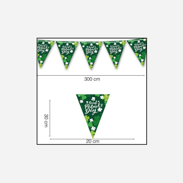 Guirlande fanions Saint Patrick 3 m