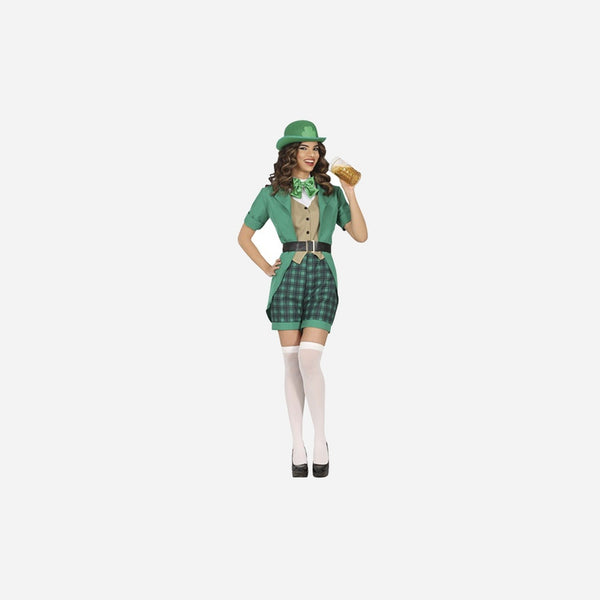 Déguisement Saint Patrick femme 4 pièces